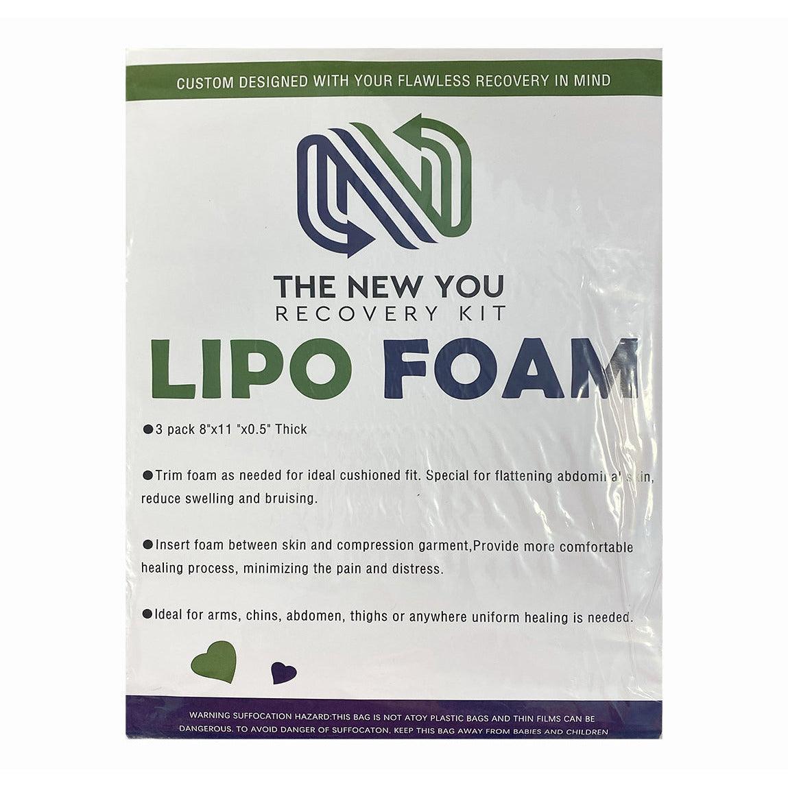 Case of Medical Grade - Lipo Foam Sheets (8 x 10.5) (4 packs in a case) - The New You Recovery Kit