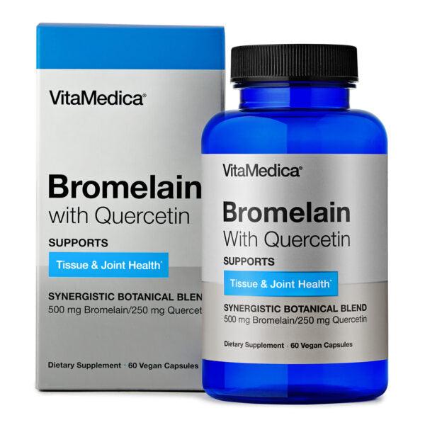 VitaMedica Bromelain w/Quercetin Bottle 60 veg caps - The New You Recovery Kit